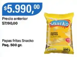 Supermercados Damesco Snacko papas fritas classicas oferta