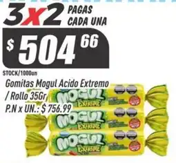 Supermercados Comodin Mogul gomitas acido extremo oferta