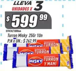 Supermercados Comodin Misky turron y mani oferta