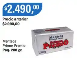 Supermercados Damesco Manteca primer premio oferta