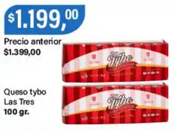 Supermercados Damesco Tybo queso las tres oferta