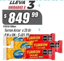 Supermercados Comodin Arcor turron mani oferta