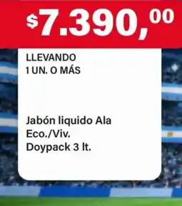 Supermercados Damesco Ala jabón liquido oferta