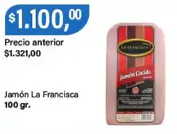 Supermercados Damesco La francisca jamón cocido oferta