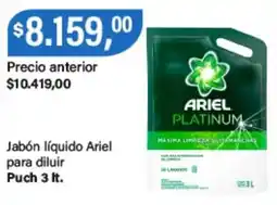 Supermercados Damesco Ariel jabón líquido para diluir oferta