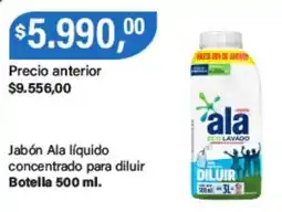 Supermercados Damesco Ala jabón líquido concentrado para diluir oferta