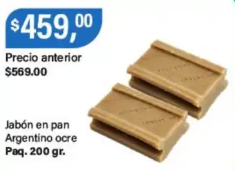 Supermercados Damesco Argentino jabón en pan ocre oferta