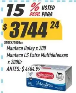Supermercados Comodin La serenisima manteca ls extra multidefensas oferta