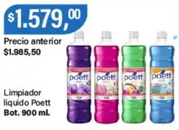Supermercados Damesco Poett limpiador liquido oferta