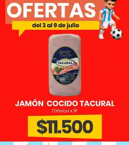 Super Nataly Tacural jamón cocido oferta