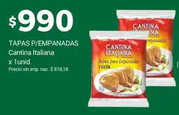 Supermercados A Granel Cantina italiana tapas para empanadas oferta