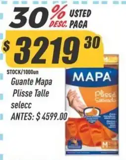 Supermercados Comodin Mapa guante plisse sabonado oferta