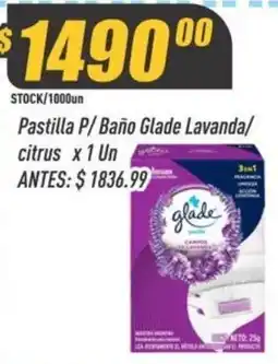 Supermercados Comodin Glade pastilla p/ baño lavanda/ citrus oferta