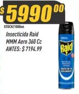 Supermercados Comodin Raid insecticida aero 360 cc oferta