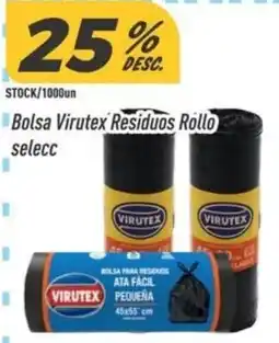 Supermercados Comodin Virutex bolsa residuos rollo selecc oferta