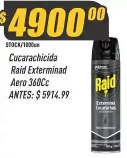 Supermercados Comodin Raid cucarachicida aero oferta
