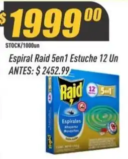 Supermercados Comodin Raid espirales oferta