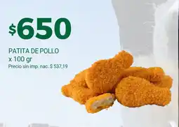 Supermercados A Granel Patita de pollo oferta