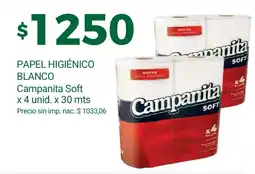 Supermercados A Granel Campanita papel higiénico soft oferta