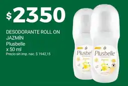 Supermercados A Granel Plusbelle desodorante roll on jazmín oferta
