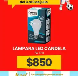 Super Nataly Candela lámpara led clásica oferta