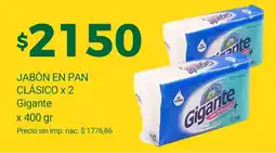 Supermercados A Granel Gigante jabón en pan clásico oferta