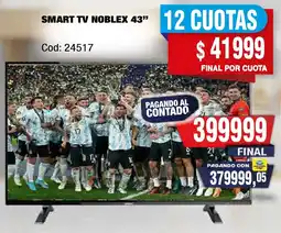 Maxiconsumo Noblex smart tv 43" oferta