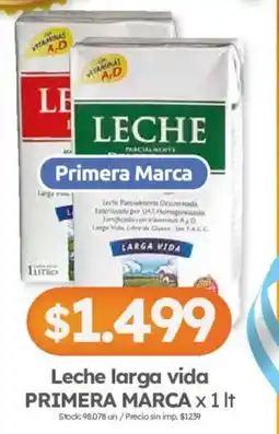 Cordiez Primera Marca leche larga vida oferta