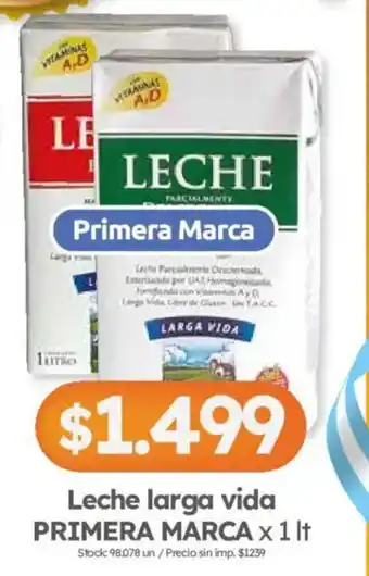 Cordiez Primera Marca leche larga vida oferta