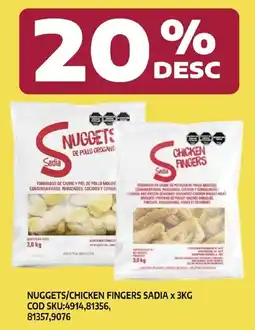 Supermercados Yaguar Sadia nuggets/chicken fingers oferta