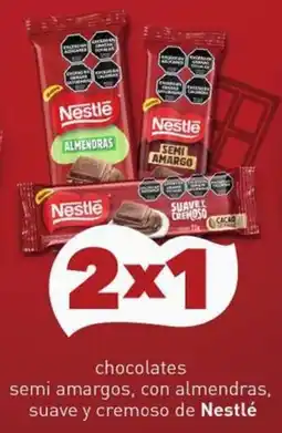 Disco Nestlé chocolates semi amargos, con almendras, suave y cremoso oferta