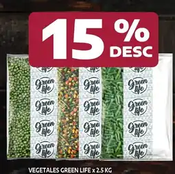 Supermercados Yaguar Green life vegetales oferta