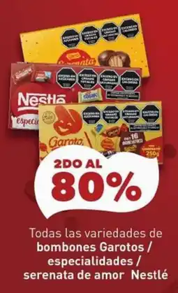 Disco Garotos bombones / especialidades / serenata de amor Nestlé oferta