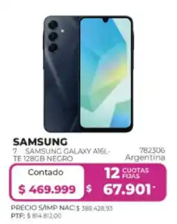 Frávega Samsung samsung galaxy a16l-te 128gb negro oferta