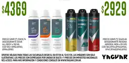 Supermercados Yaguar Dove desodorante all body deo oferta