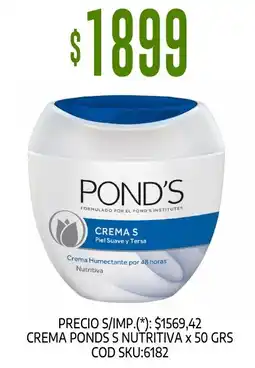Supermercados Yaguar Pond's crema s nutritiva oferta