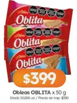 Cordiez Obleas OBLITA oferta