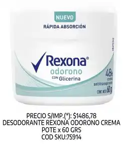 Supermercados Yaguar Rexona desodorante crema oferta