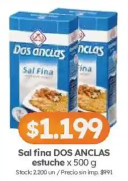 Cordiez Dos anclas sal fina oferta