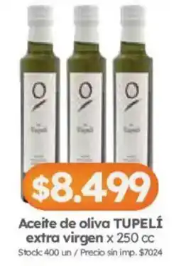 Cordiez Tupelí aceite de oliva extra virgen oferta
