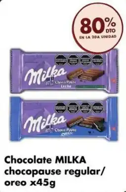 Disco Milka chocolate chocopause regular/oreo oferta