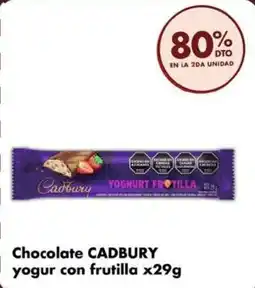 Disco Cadbury chocolate yogur con frutilla oferta