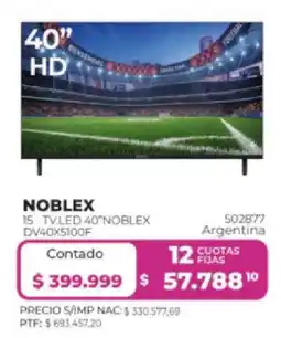 Frávega Noblex tv led 40 oferta