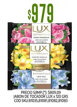 Supermercados Yaguar Lux jabon de tocador oferta