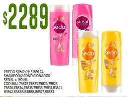 Supermercados Yaguar Sedal shampoo/acondicionador oferta