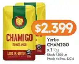 Cordiez Chamigo yerba chamigo oferta