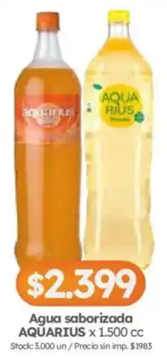 Cordiez Aquarius agua saborizada oferta