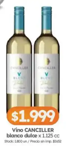 Cordiez Canciller vino blanco dulce oferta