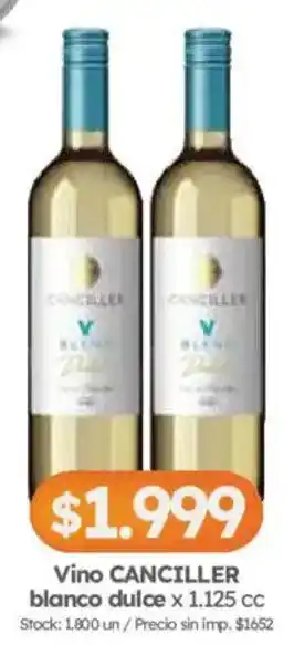 Cordiez Canciller vino blanco dulce oferta