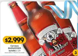 Cordiez Budweiser cerveza oferta